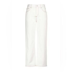 NWT Alexander McQueen White Straight Leg Denim Jeans Sz 28